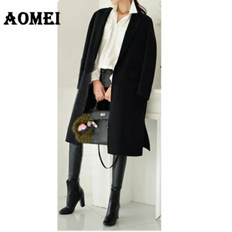Женское пальто 2020 зимнее теплое элегантное Трендовое средней длины женская