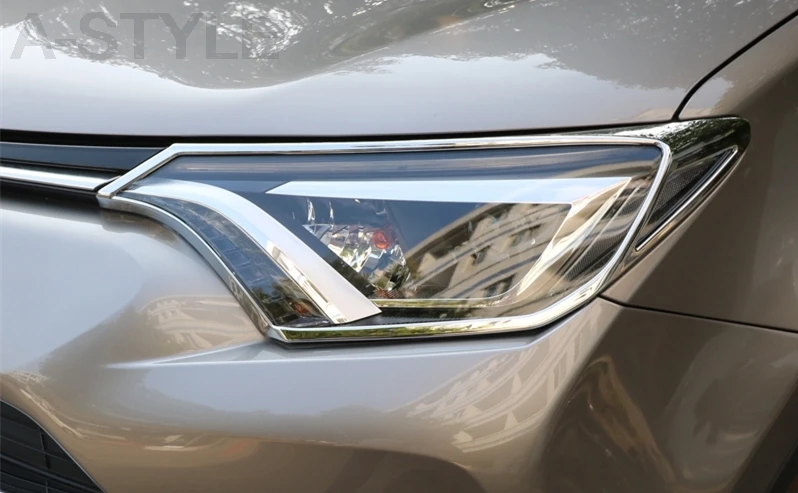 Фары для Toyota RAV4 RAV 4 2016 2017 аксессуары бровей веки передние фары брови Стайлинг