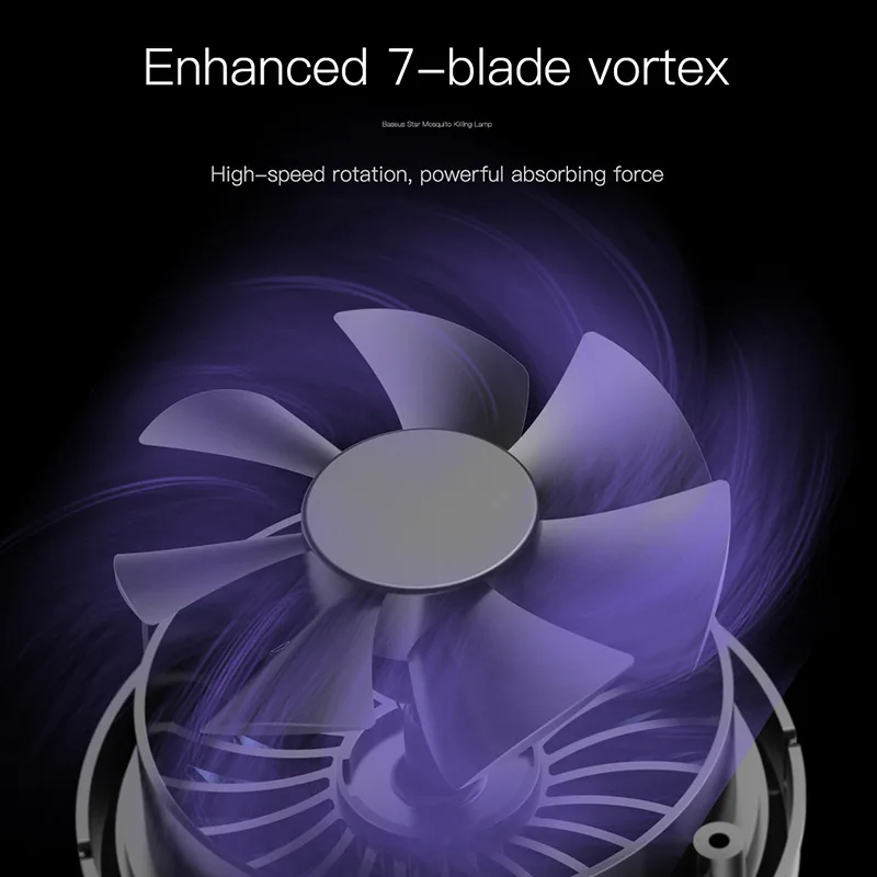 

Baseus USB Powered Electric Mosquito Killing Lamp Electric LED Trap Lamp Indoor UV Light Lamp For Mosquito Housefly Insects