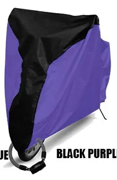 BLACK PURPLE Электрический автомобиль Байкер защита от пыли дождевик водонепроницаемый открытый скутер дождевик для байкера велосипед утилита Велоспорт велосипед протектор - Цвет: BLACK PURPLE