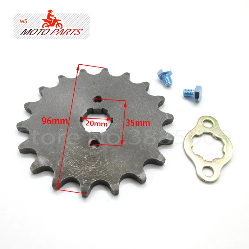 

Front Engine Sprocket 520# 18T Teeth 20mm For 520Chain With Retainer Plate Locker Motorcycle Dirt Bike ATV Parts
