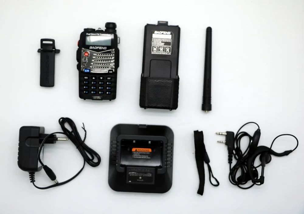 Baofeng UV 5RA рация с 3800 мАч большим сроком службы батареи двухдиапазонный CB радио 128CH