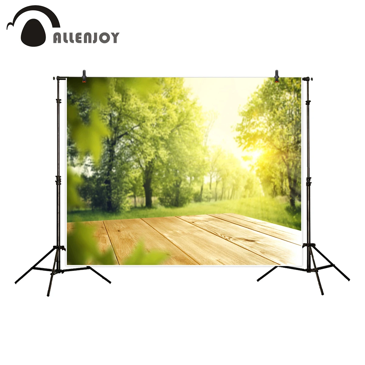 

Allenjoy фон для фотосъемки с изображением весеннего дерева травы зеленого дерева пола солнечного света профессиональный фон для фотостудии с ...