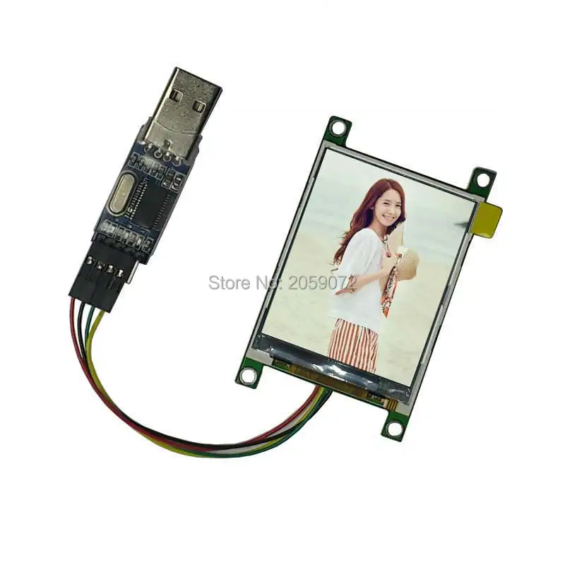 2 дюймов UART ЖК дисплей на тонкопленочных транзисторах тонкоплёночных Дисплей со
