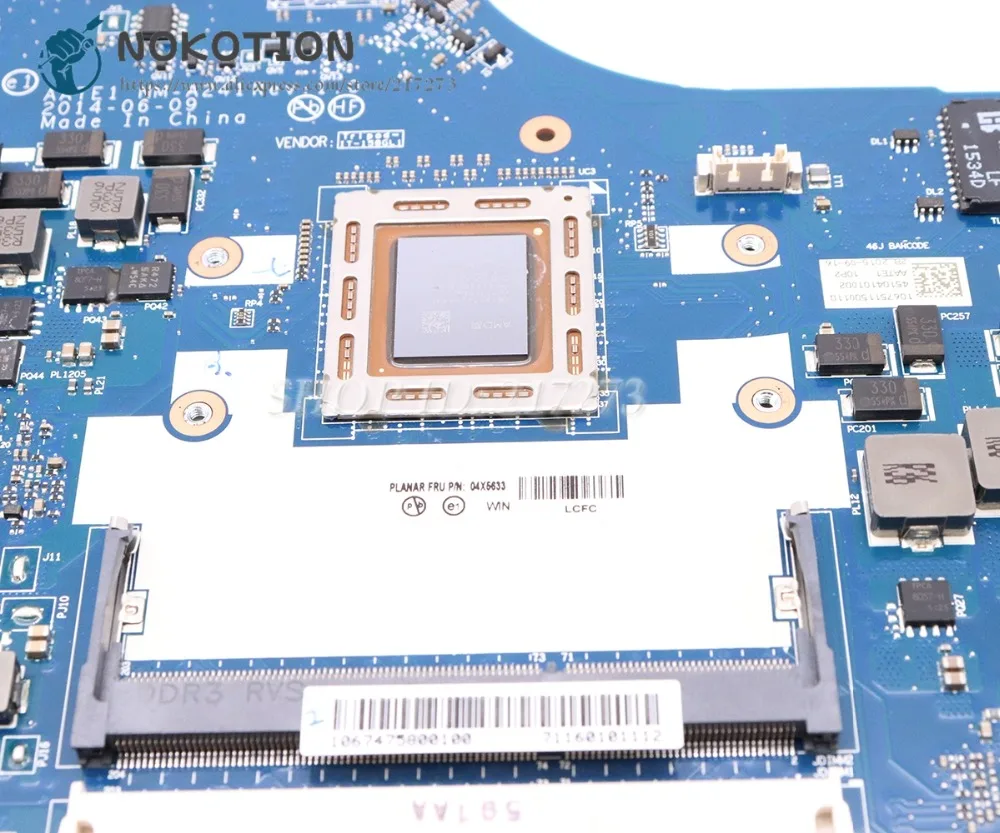 Bestellen NOKOTION 04X5633 AATE1 NM-A241 MAIN BOARD Für Lenovo Thinkpad E555 Laptop Motherboard A10-7300 CPU DDR3