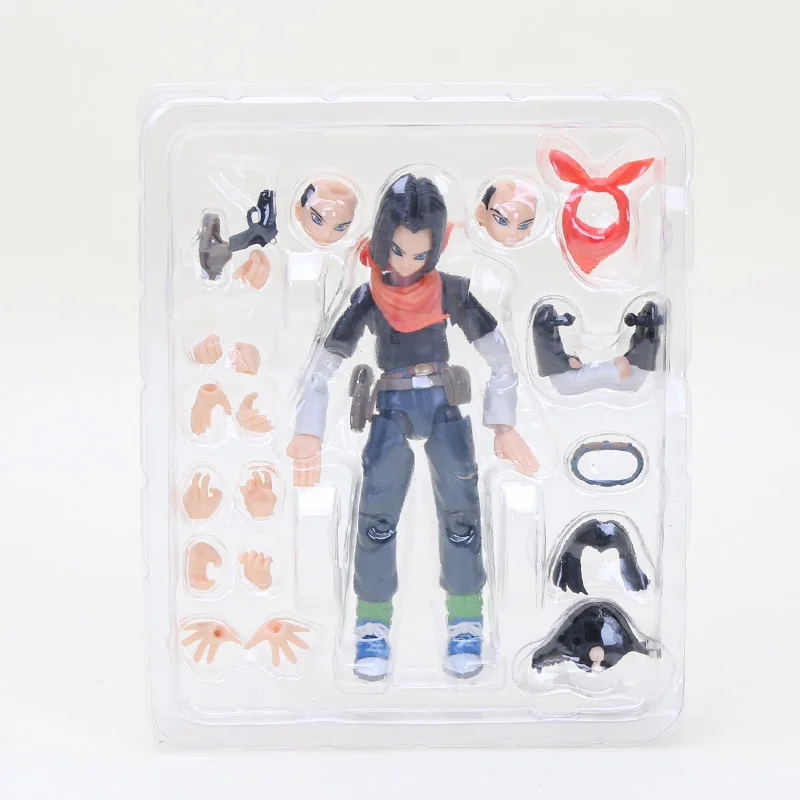 NO 18 black box 12,5-17 см Dragon Ball Z игрушки Фигурки лазурь нет 18 Klilyn PVC пластмассовая фигурка DragonBall из ПВХ, Коллекционная модель - Цвет: NO 18 black box