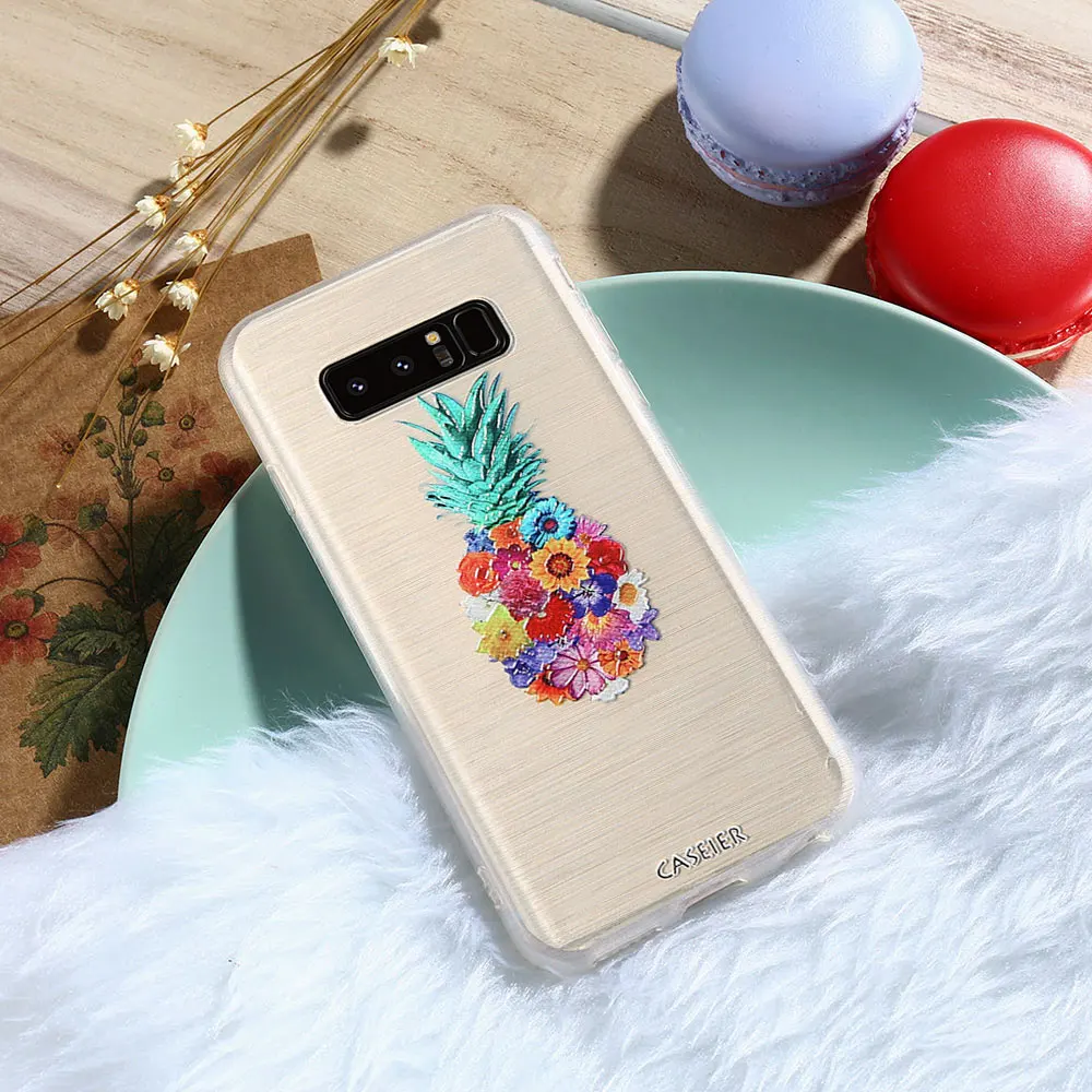 CASEIER 3D Fruit Case For Samsung S8 Plus S6 S7 Edge Cases Soft Silicone Cover Note 8 Pone Shell |