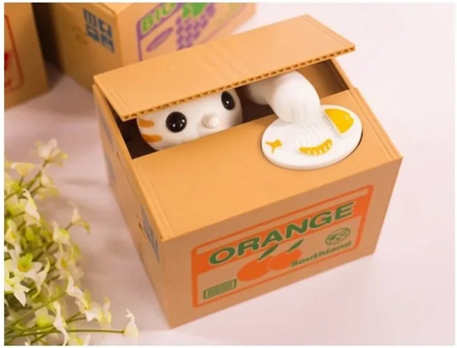 Забавная панда кошка собака Копилка игрушки автоматическая Новинка