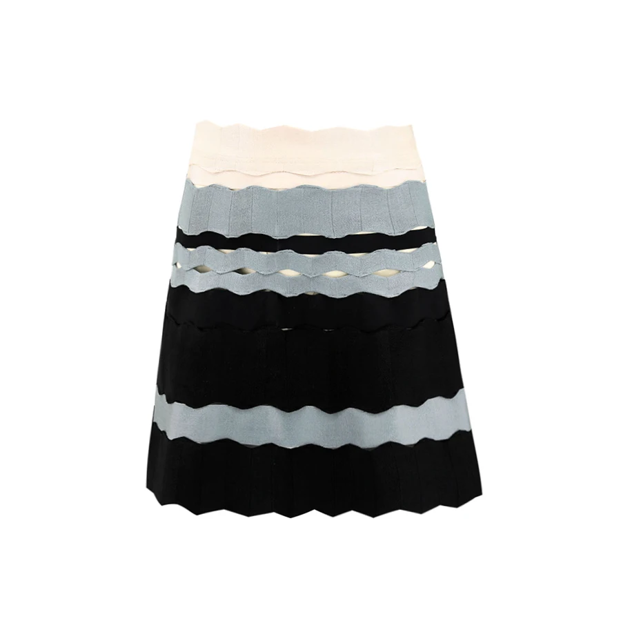 Высокая Талия юбки женские 2018 новые летние поступления модные черные и Whte