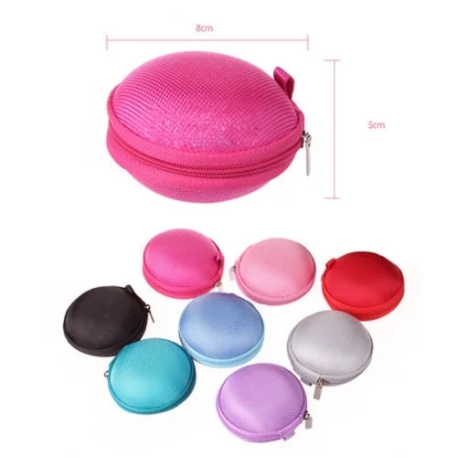 

Mini Coin Bag Wallet Hand Pouch Purse Hard Desk Organizor Bag For Earphone Headphone Cards Cable Wire Coin Sundries Purse 8x5cm