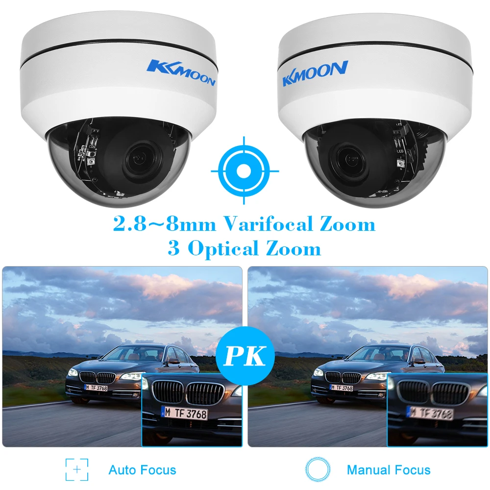Kkmoon HD 1080 P AHD CCTV камера 2,8~ 8 мм Автофокус PTZ Doom камера 1/2. " CMOS 2.1MP 2 ИК светодиоды камеры видеонаблюдения