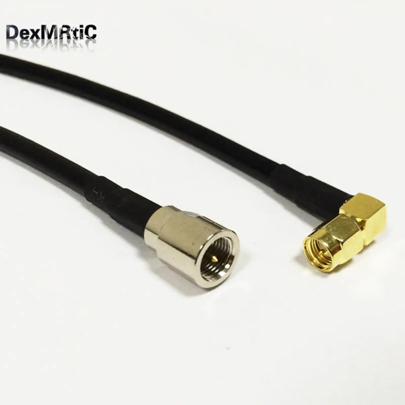 Новинка коаксиальный адаптер с прямоугольным разъемом SMA типа папа и FME RG58 50 см 20