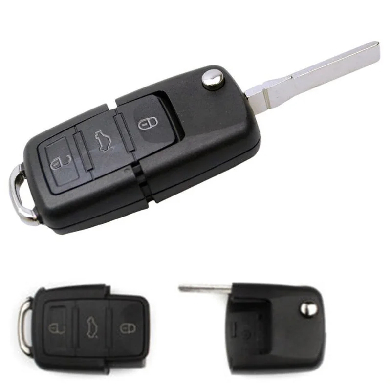 Чехол для автомобильного ключа с 3 кнопками черный чехол пульта дистанционного