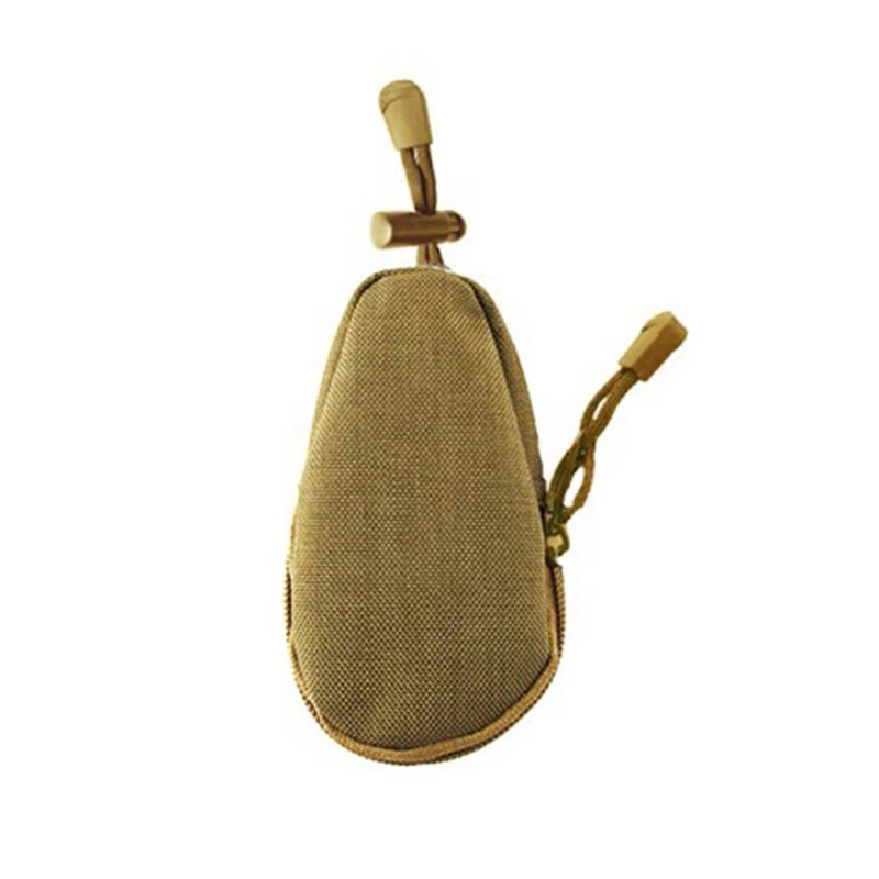 TAN EDC Мини-кошельки для ключей, держатель для мужчин, кошельки для монет, чехол, военная армейская камуфляжная сумка, брелок на молнии, маленький карман, инструменты для охоты - Цвет: TAN