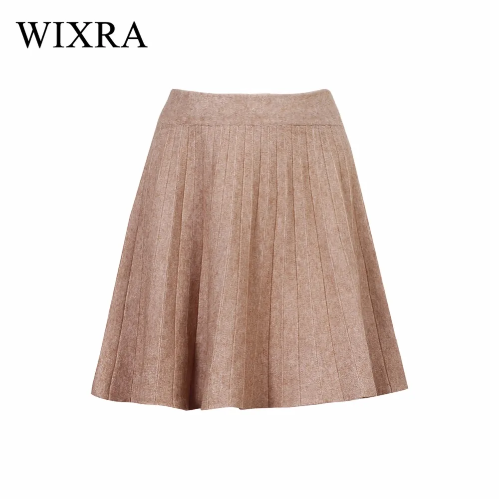 Женская трикотажная Мини юбка с высокой талией|skirt female|pleated mini skirtpleated |
