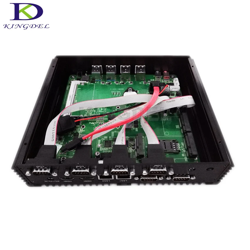 Intel Core i7 4500u промышленный ПК безвентиляторный мини-компьютер Windows 10 ТВ-приставка