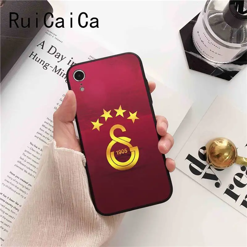 Ruicaica Турция Galatasaray черный мягкий чехол для телефона iPhone 5 5Sx 6 7 plus 8 Plus X XS MAX XR 10 Чехол