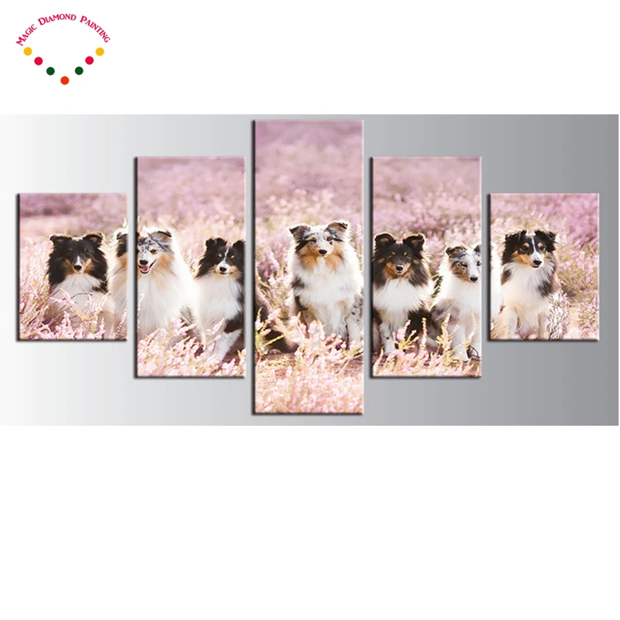 

Dog Pomeranian 5d DIY Diamond Painting cross stitch full resin diamond embroidery pattern drawing rhinestone mosaic painting 3d
