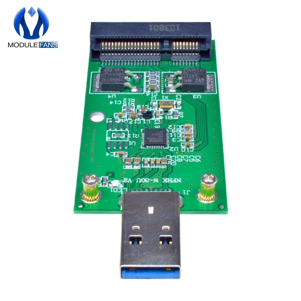 Мини PCIE mSATA SSD USB 3 0 внешний конвертер адаптер Модульная плата совместимая с Windows