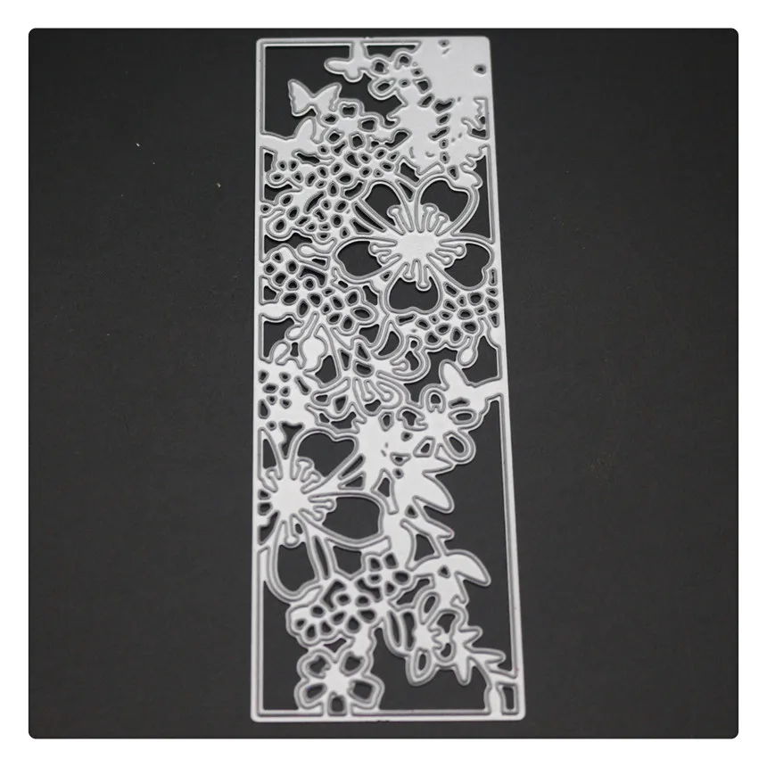 YINISE цветок фон резки металла штампы для трафареты скрапбукинга карточки