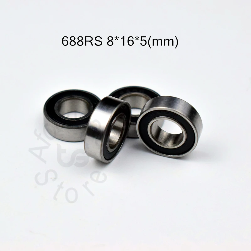 688 688RS 8*16*5(мм) 10 шт. Подшипник ABEC-5 подшипники 10 шт. резиновый герметичный Подшипник 688 688RS хромированные стальные подшипники