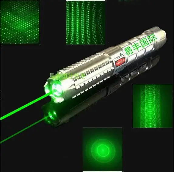 Новейшая оригинальная лазерная указка с 5 звездами Настоящая зеленая