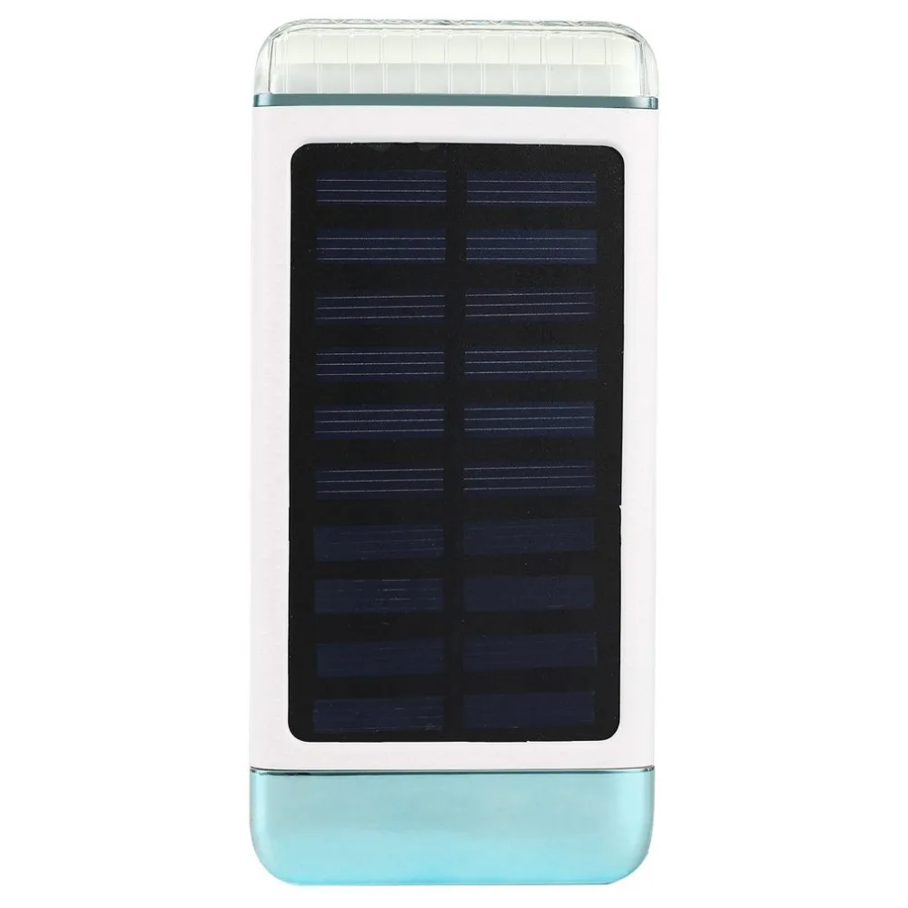 10000 MAh солнечный банк питания три USB+ светодиодный свет короткого замыкания защита длительная Высокая емкость Внешняя батарея