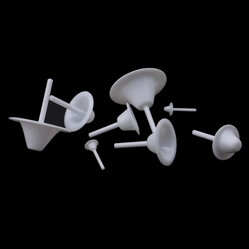 Цветок лилии из пластика сосуд для ногтей Съемная матовая Форма в виде трубы