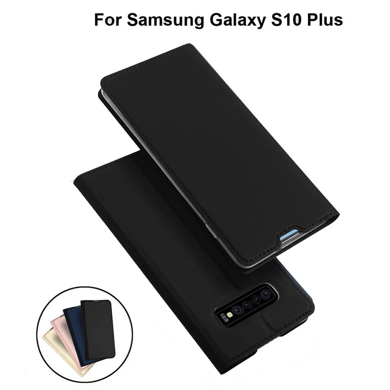 Чехол-книжка с магнитной застежкой для samsung Galaxy S10, S9, S8 Plus, Note 8, 9, тонкий кожаный держатель для карт, чехол, Fundas