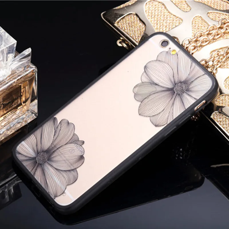 Сексуальный цветочный чехол для телефона Apple iPhone 7 8 6 6s 5 5S SE Plus Жесткий ПК с