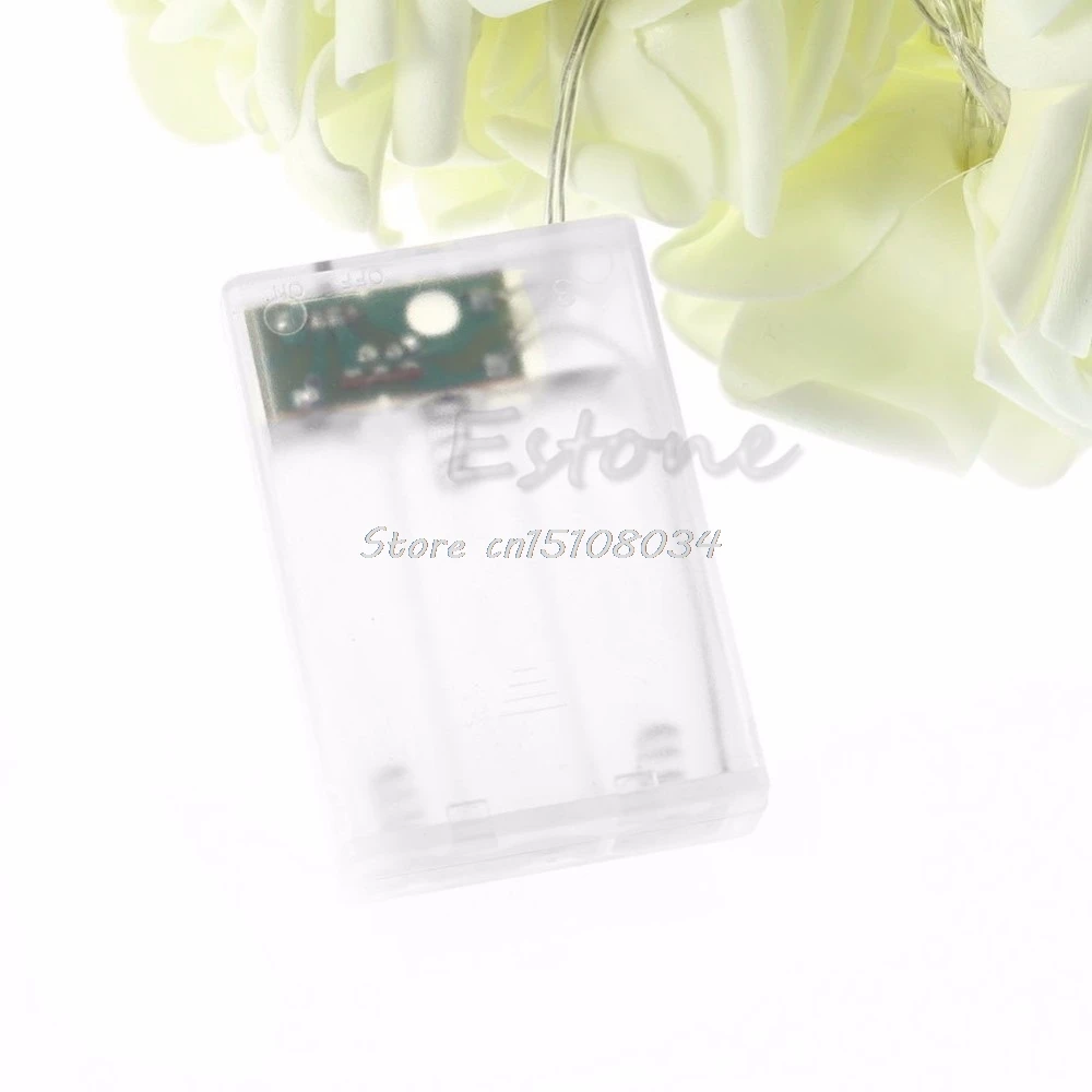 

20 LED Fairy Wedding Party Christmas Garland Rose Flower String Light Decoration #K4U3X#