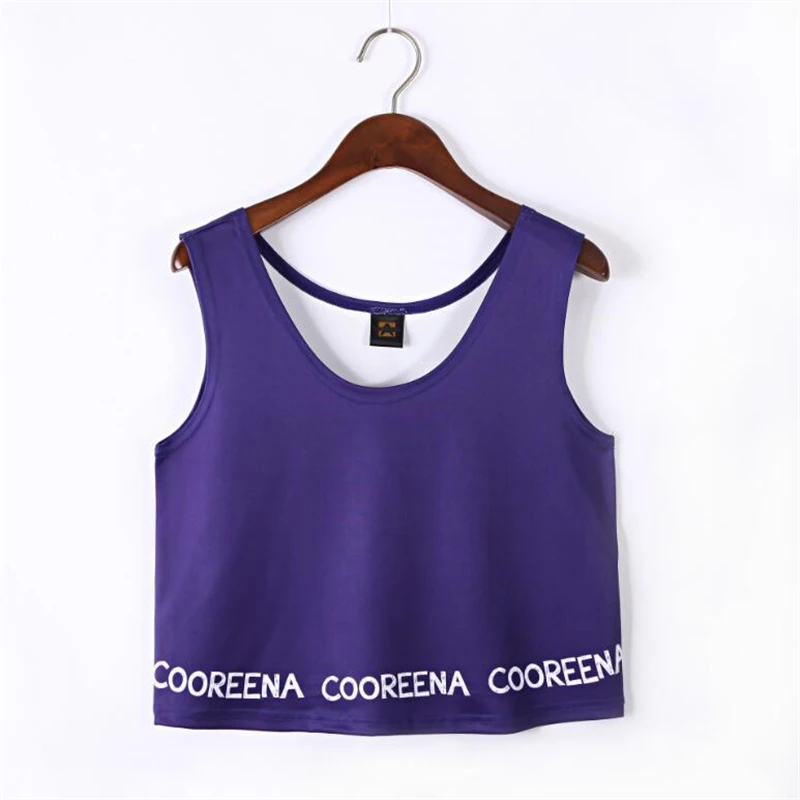 2018 летние женские брендовые майки COOREENA с буквенным принтом хлопковая эластичная