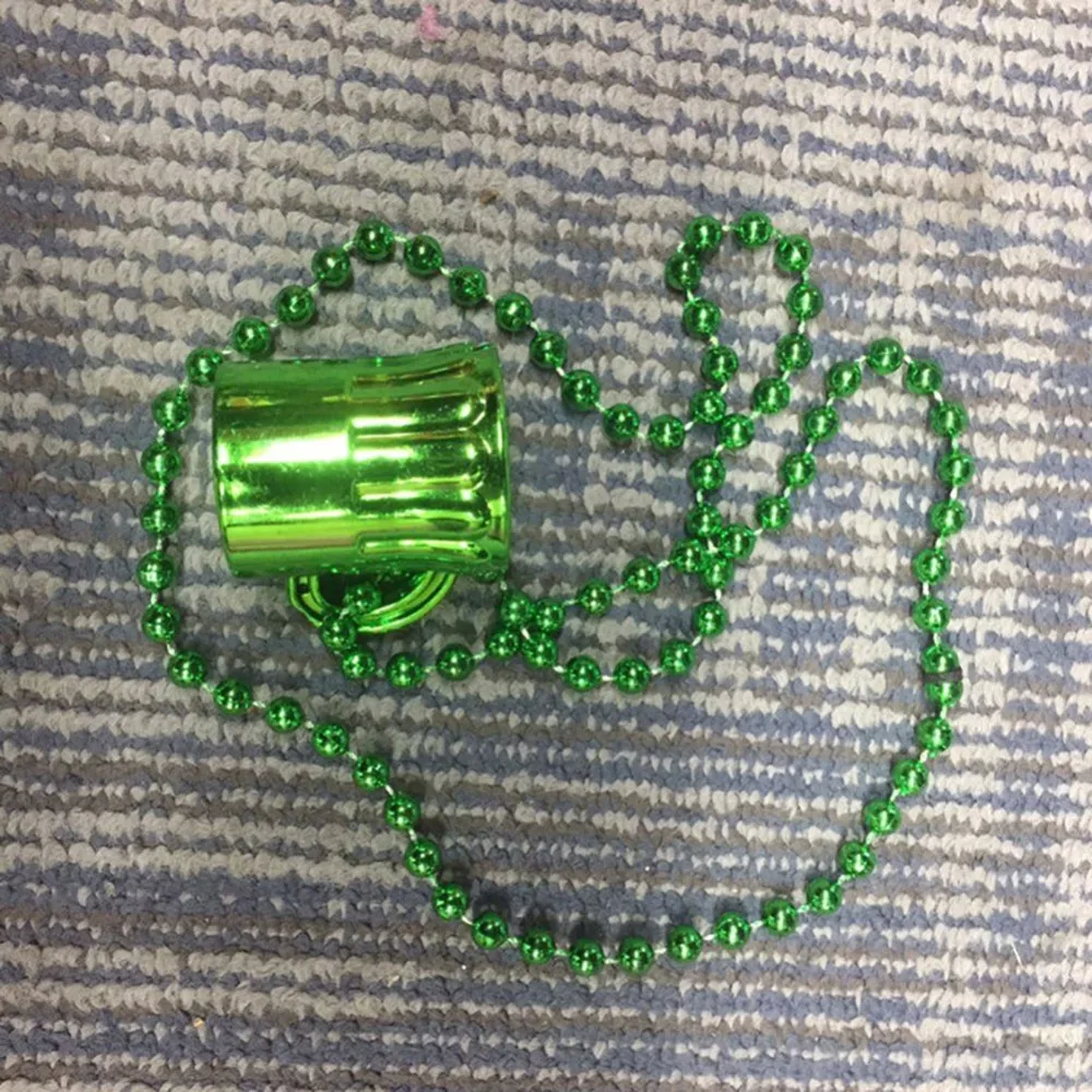 Мини-Пивная кружка на День Святого Патрика кулон из бисера цепочка ожерелье