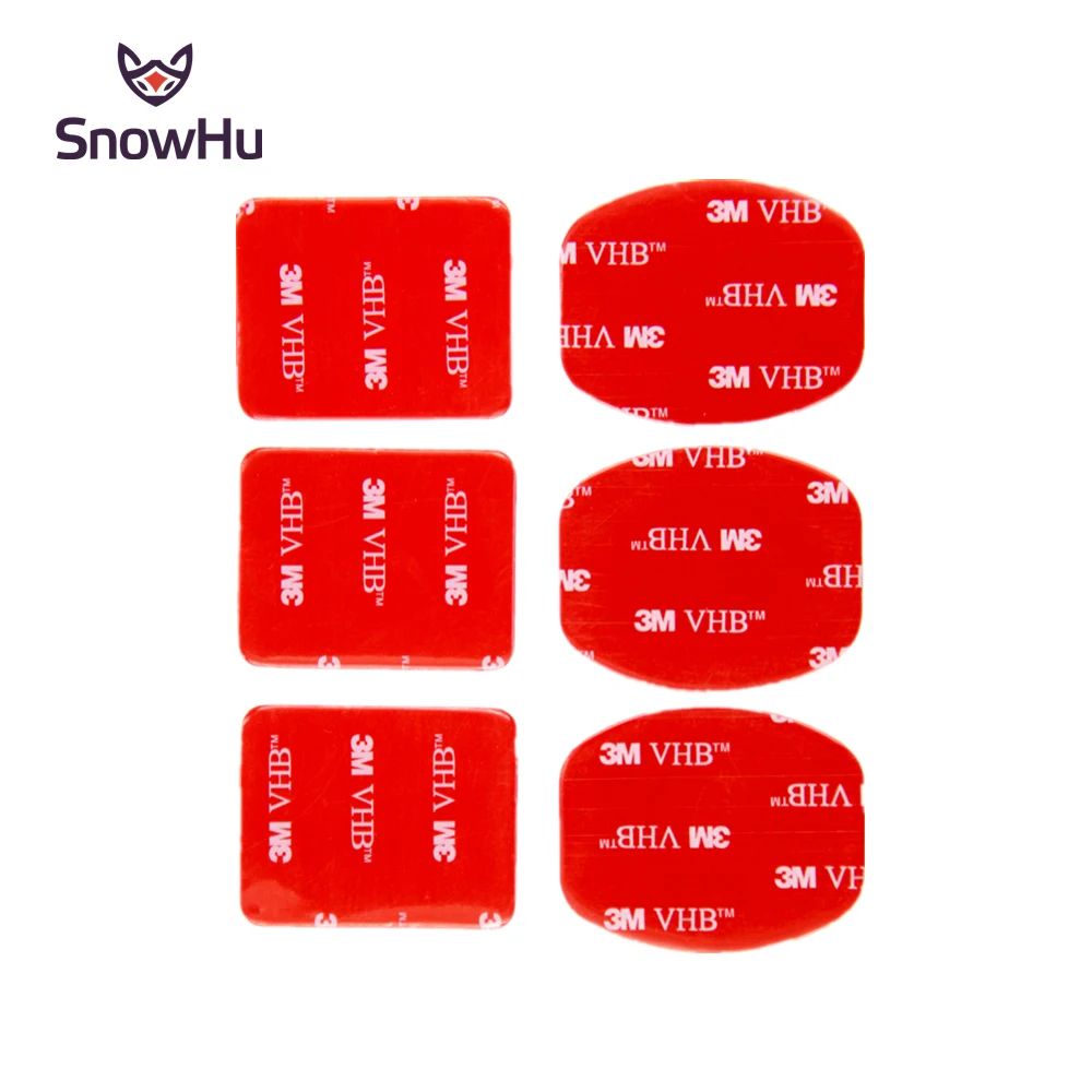 Аксессуары SnowHu для gopro 3 шт. плоский закругленный крепеж + изогнутый дугой