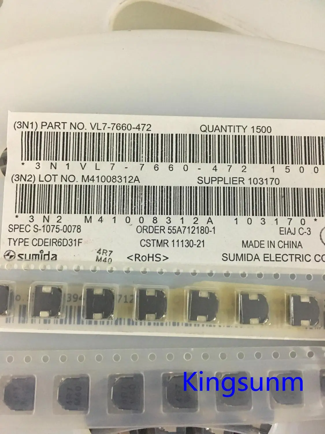 

Бесплатная доставка, 10 шт., Φ SUMIDA 4.7UH 4.7A 26 mohm SMD