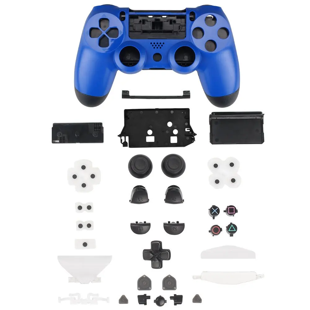 PS4 синий полный набор корпус Оболочка Чехол Замена мод комплект для sony Playstation 4 Dualshock 4 PS 4 беспроводной контроллер геймпад