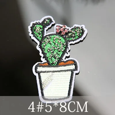 Милое растение ручной работы нашивки со стразами и бисером сделай сам пришивная