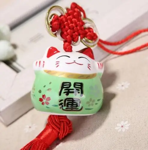 X1 манэки нэко \ Лаки Фортуна Cat Кулон феншуй для домашнего украшения