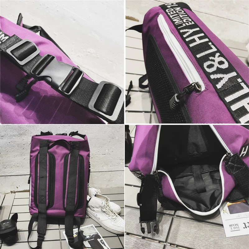 New couple multi-function men backpack portable tide brand short-distance travel bag outdoor sports women student | Багаж и сумки