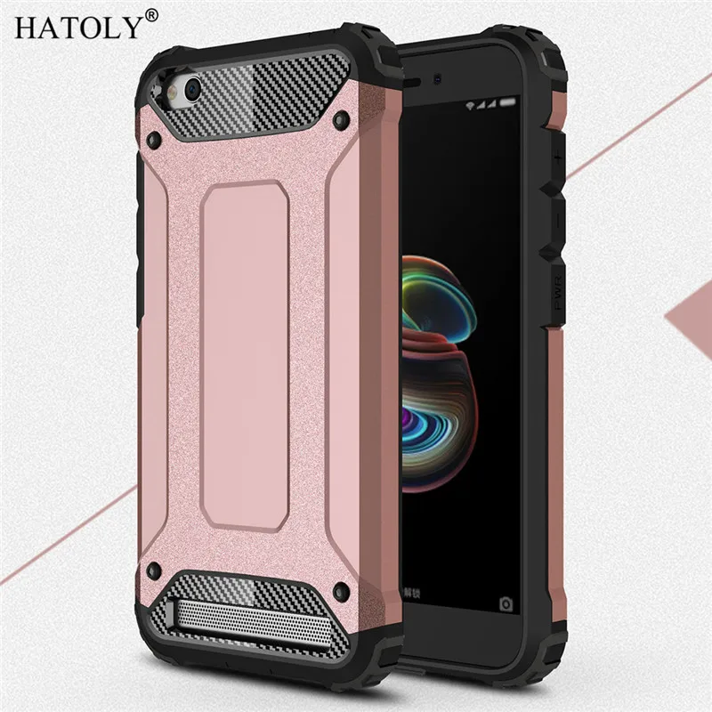 Чехол HATOLY для Xiaomi Redmi 5A сверхпрочный защитный тонкий жесткий резиновый чехол