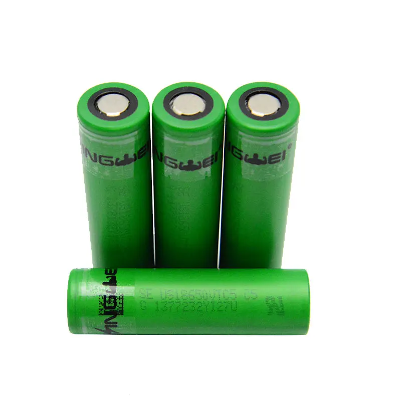 KingWei оригинальный зеленый VTC5 18650 2600mAh электронная сигарета батарея 3 7 v