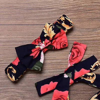 Красивая одежда для новорожденных девочек комбинезон с цветочным принтом и