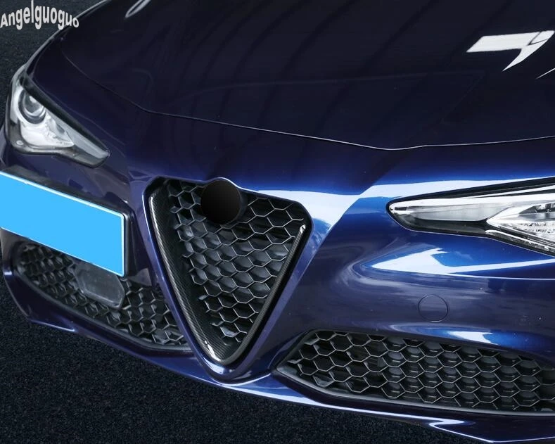 Стильные аксессуары из углеродного волокна для Alfa Romeo Stelvio Giulia решетки