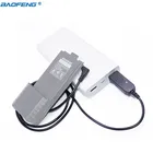 USB-кабель для зарядки Baofeng 2,5 мм со световым индикатором для раций, 3800 мАч