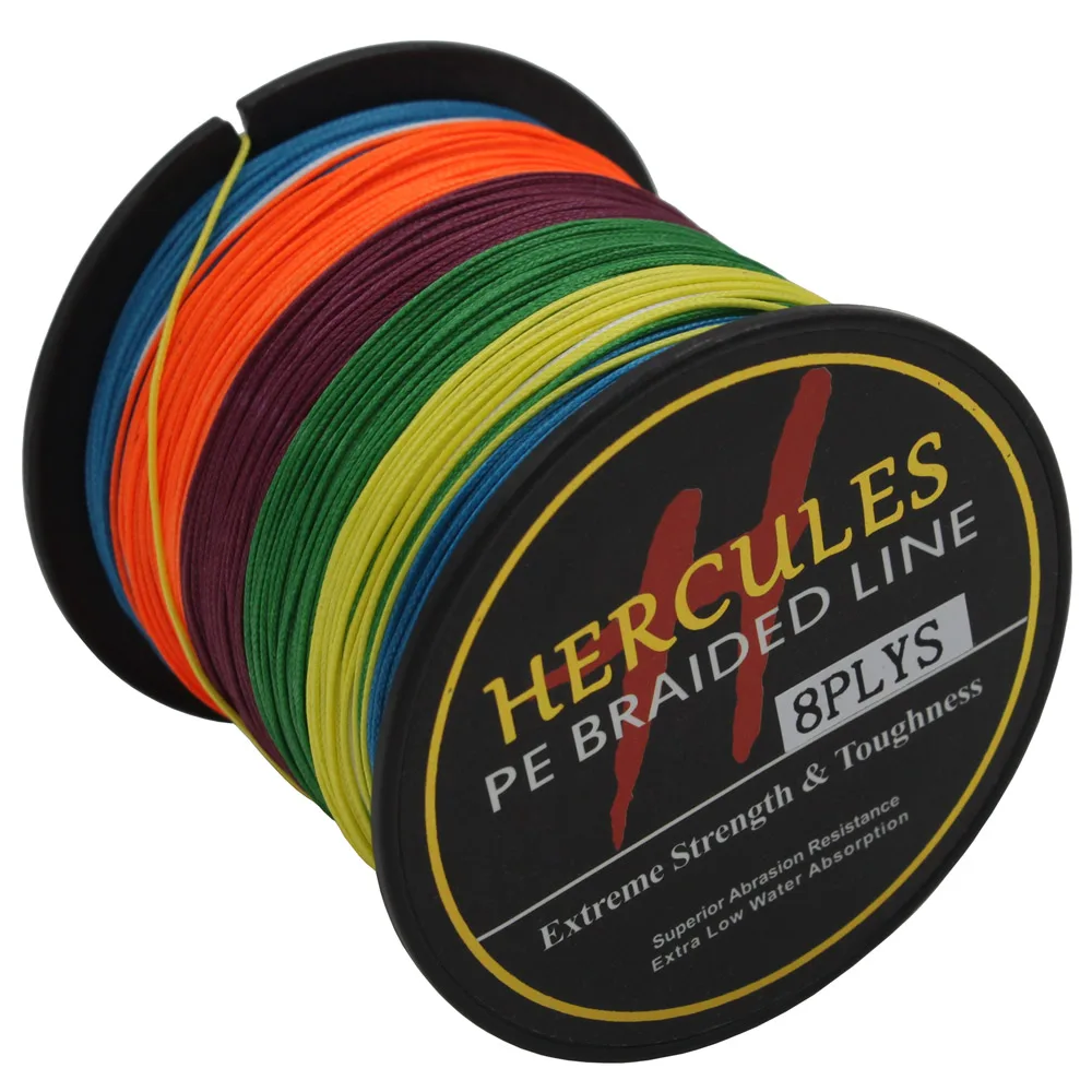 Hercules PE плетеная леска для рыбалки на море соленой воде ловли карпа 8 нитей 150