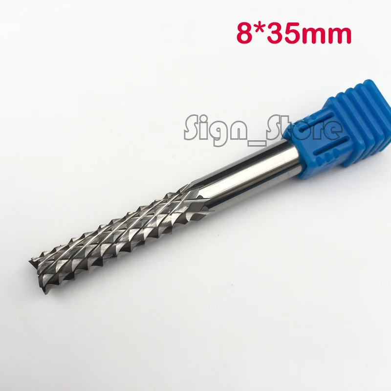 8*35 мм сверхтвердая Концевая фреза с зубьями кукурузы ЧПУ фрезы инструменты