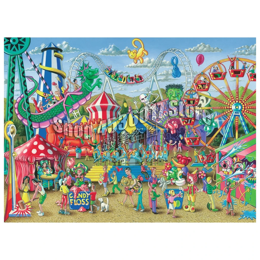 5D алмазная живопись своими руками веселая на карнавал цирк полная вышивка стразы