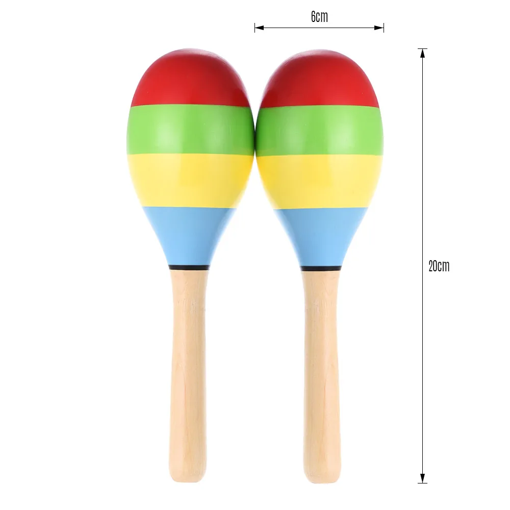 Пара деревянных большой маракасы румба шейкеры погремушки погремушка