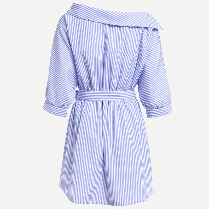 Женское платье с открытыми плечами в полоску|dress trendy|dresses for large womendress david |