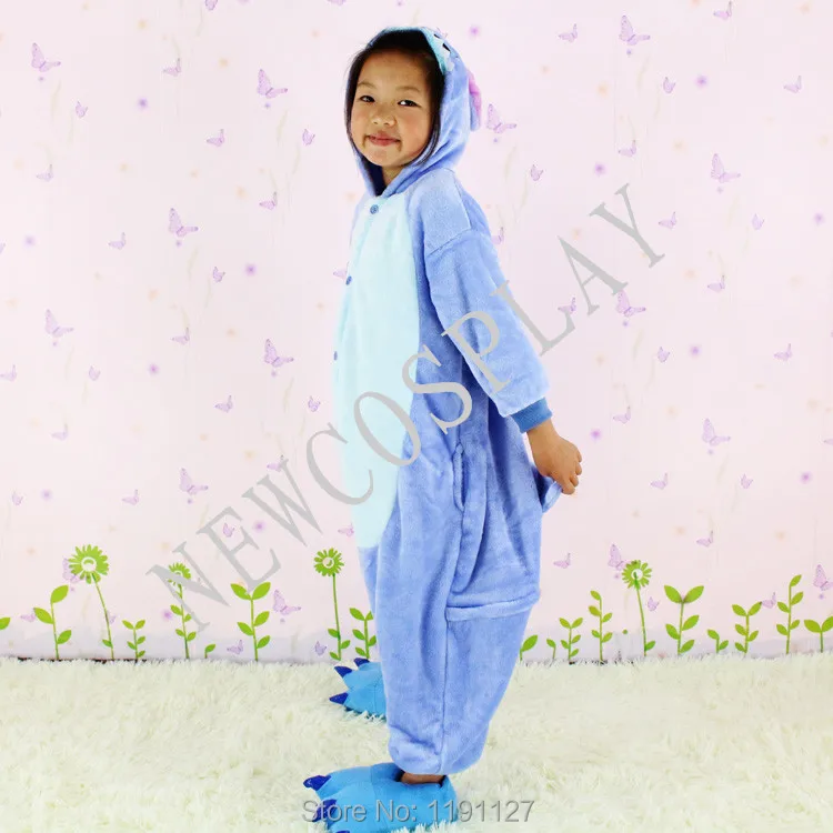 Free shipping New lovely children boys & girls Pajamas kids Anime Cosplay Costume cartoon Onesie Stitch Sleepwear|costume ship|sleepwearcostume tiger